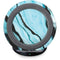 Aqua Blue Marble Ink Fast Charge Wireless Charging Stand Skin